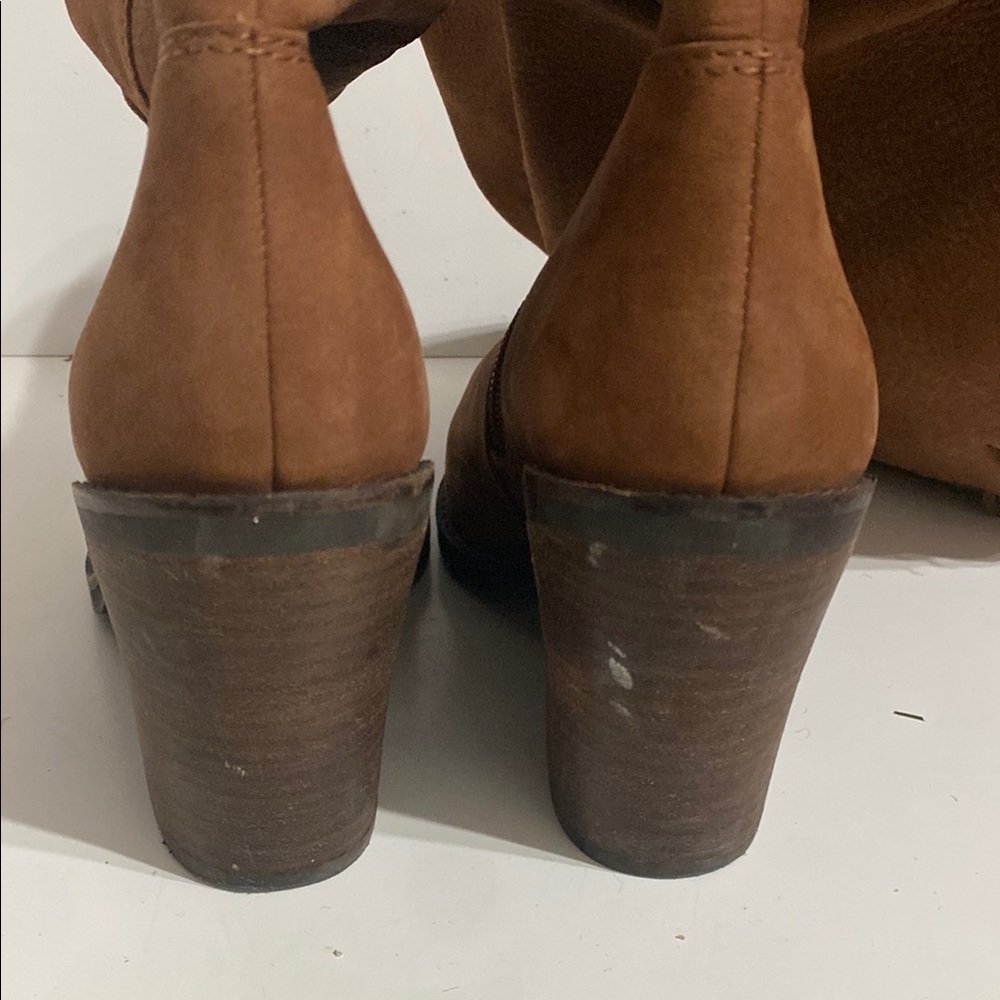 Lucky Brand Pembe Brown Leather Over the Knee Riding Boots Women's Size 6.5 M - Picture 12 of 13